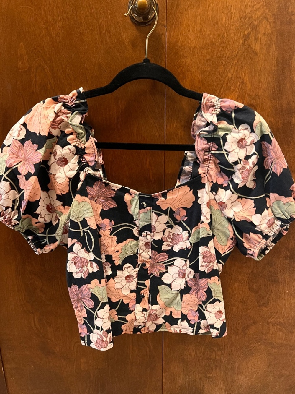Floral Puff Sleeve Top